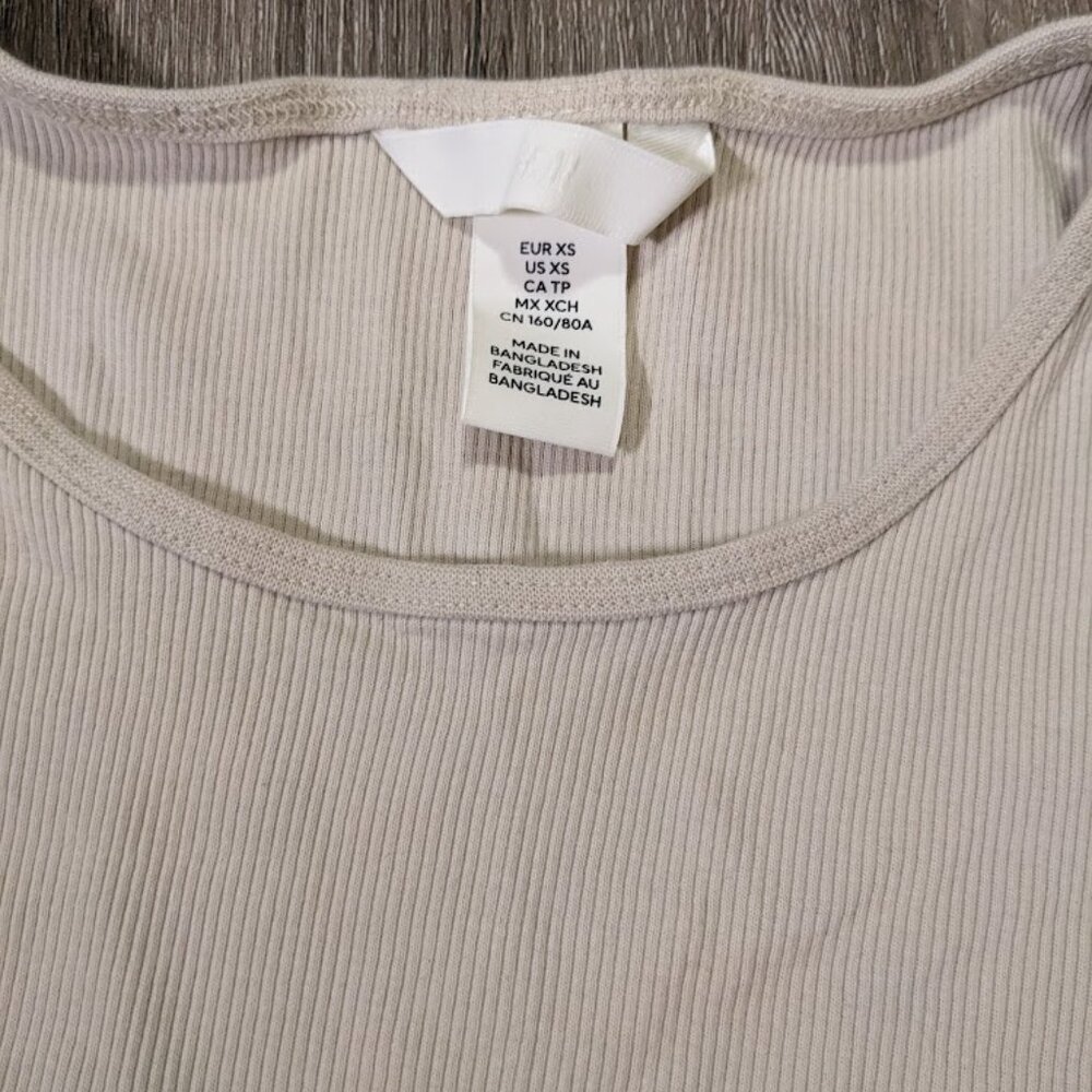 H&M Cream Basic Tee